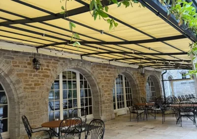 baches pro services - bâche pour terrasse de restaurant